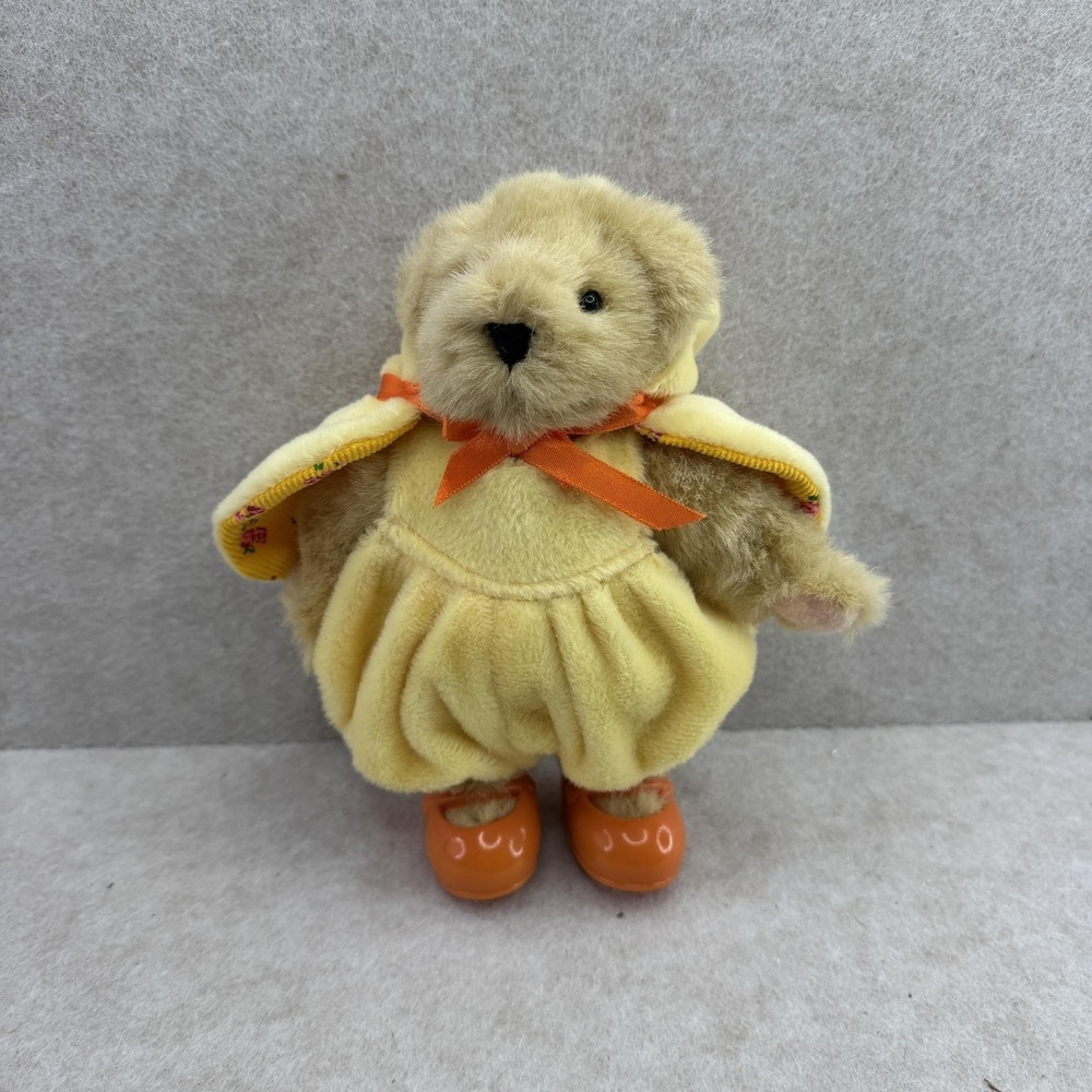 Vintage Muffy Vanderbear Yellow Small 6-14in Plush Bear Duck Costume Collectible